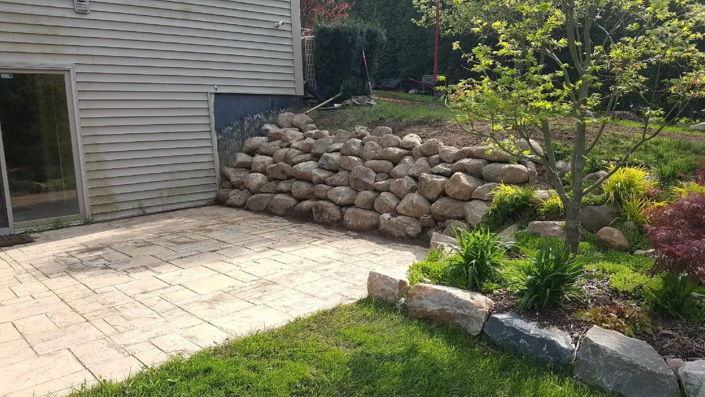 Hardscape installation project with pavers, patios and retaining walls by KBK Landscaping (photo 28)